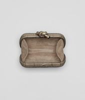Bottega Veneta® Soft Crocodile Fumé Knot Bottega Veneta® Soft Crocodile Fumé Knot