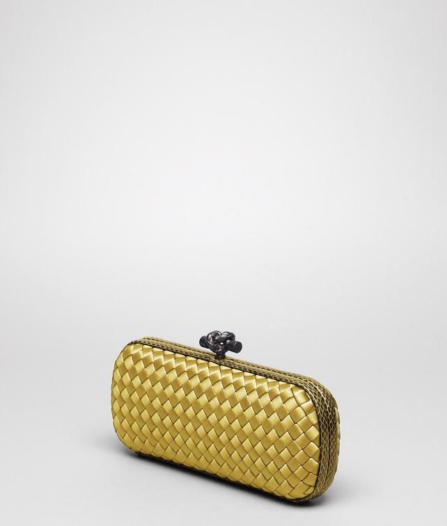 BOTTEGA VENETA Intreccio Impero Ayers Stretch Knot Clutch D fp