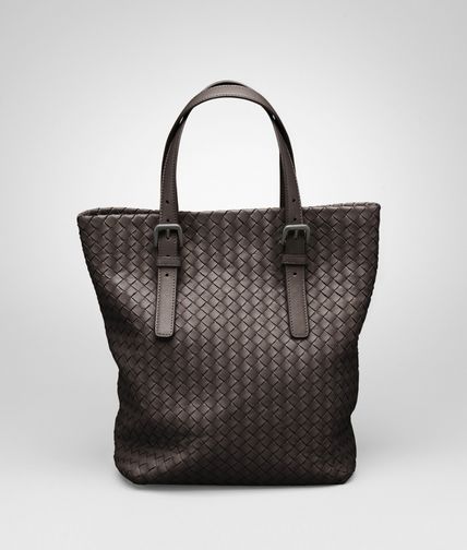 BOTTEGA VENETA - Ebano Intrecciato Nappa Tote