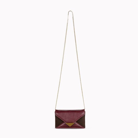 Stella McCartney, Pochette Ella in Nappa- und Wildlederoptik