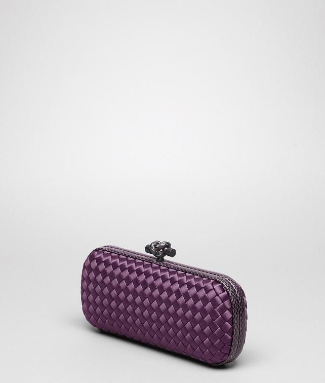 BOTTEGA VENETA Intreccio Impero Ayers Stretch Knot Clutch D fp