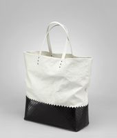 Bottega Veneta® Lino Spalmato Light Calf Scolpito Tote Bottega Veneta® Lino Spalmato Light Calf Scolpito Tote