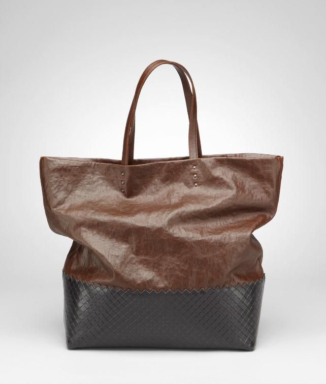 BOTTEGA VENETA Lino Spalmato Light Calf Scolpito Tote Tote Bag D fp
