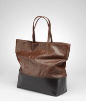 Bottega Veneta® Lino Spalmato Light Calf Scolpito Tote Bottega Veneta® Lino Spalmato Light Calf Scolpito Tote