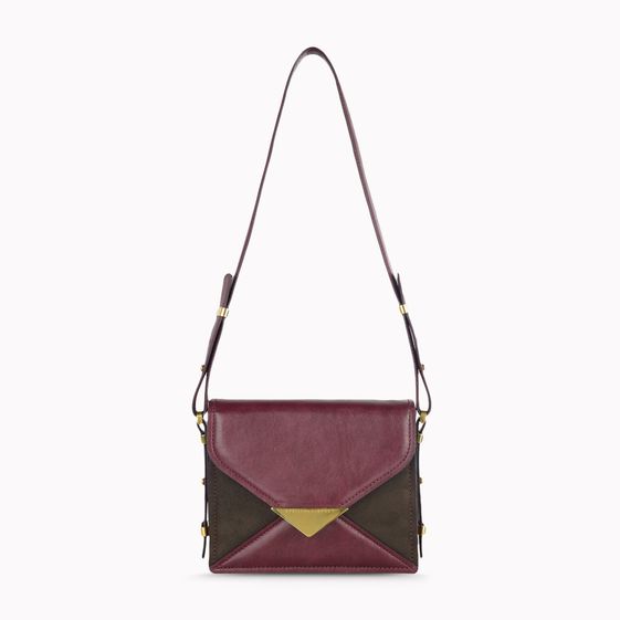 Stella McCartney, Ella Faux Nappa and Faux Suede Shoulder Bag