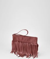 Bottega Veneta® Nero Intrecciato Nappa Fringe Pouch Bottega Veneta® Nero Intrecciato Nappa Fringe Pouch