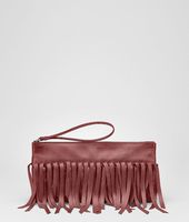Bottega Veneta® Nero Intrecciato Nappa Fringe Pouch Bottega Veneta® Nero Intrecciato Nappa Fringe Pouch