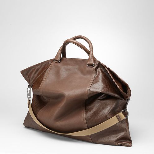 ToteBags100% Linen, LeatherBrown Bottega Veneta®