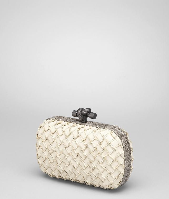 BOTTEGA VENETA Intrecciato Fringes Ayers Knot Clutch D fp