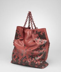 Tote BagBags100% Calf-skin leatherRed Bottega Veneta®