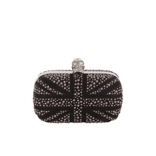 ALEXANDER MCQUEEN, Clutch, Bubble Stud Britannia Skull Box Clutch