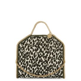 STELLA McCARTNEY, Tote, Falabella Linen Spot Fold Over Tote