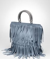 Bottega Veneta® Nero Intrecciato Nappa Fringe Bag Bottega Veneta® Nero Intrecciato Nappa Fringe Bag