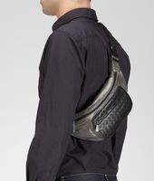 Bottega Veneta® Shadow Nero Spinnaker Belt Bag Bottega Veneta® Shadow Nero Spinnaker Belt Bag