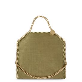 STELLA McCARTNEY, Tote, Falabella Metallic Linen Fold Over Tote