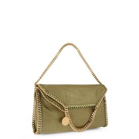 STELLA McCARTNEY, Tote, Falabella Metallic Linen Fold Over Tote