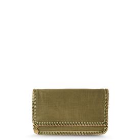 STELLA McCARTNEY, Clutch Bag, Falabella Metallic Linen Fold Over Clutch 