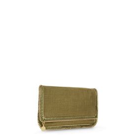STELLA McCARTNEY, Clutch Bag, Falabella Metallic Linen Fold Over Clutch 