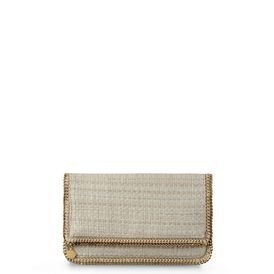 STELLA McCARTNEY, Clutch Bag, Falabella Fold Over Boucle Clutch 