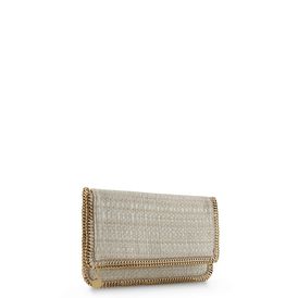 STELLA McCARTNEY, Clutch Bag, Falabella Fold Over Boucle Clutch 