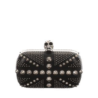 ALEXANDER MCQUEEN, Clutch, Studded Britannia Skull Box Clutch