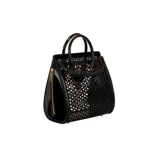 ALEXANDER MCQUEEN, Top Handle, Medium Mirror Honeycomb Heroine