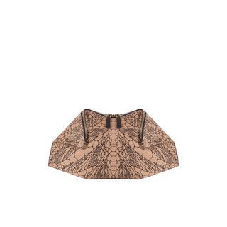 ALEXANDER MCQUEEN, Clutch, Dragonfly Spine Print De-Manta Clutch