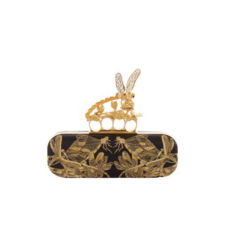 ALEXANDER MCQUEEN, Clutch, Embroidered Dragonfly Knucklebox Clutch