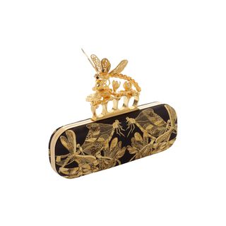 ALEXANDER MCQUEEN, Clutch, Embroidered Dragonfly Knucklebox Clutch