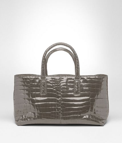 BOTTEGA VENETA - Shadow Shiny Crocodile Fumé Fenice Bag