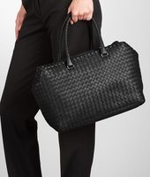 Bottega Veneta® Nero Intrecciato Nappa Brick Bag Bottega Veneta® Nero Intrecciato Nappa Brick Bag
