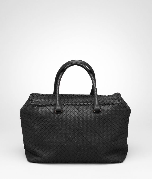 BOTTEGA VENETA Nero Intrecciato Nappa Brick Bag Top Handle Bag D fp