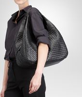 Bottega Veneta® Nero Intrecciato Nappa Campana Bag Bottega Veneta® Nero Intrecciato Nappa Campana Bag