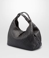 Bottega Veneta® Campana Tasche aus Nappaleder Intrecciato Nero Bottega Veneta® Campana Tasche aus Nappaleder Intrecciato Nero