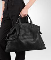 Bottega Veneta® Nero Intrecciato Nappa Convertible Bag Bottega Veneta® Nero Intrecciato Nappa Convertible Bag