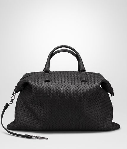 BOTTEGA VENETA - Nero Intrecciato Nappa Convertible Bag