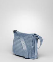 Bottega Veneta® Krim Intrecciato Light Calf Cross Body Messenger Bottega Veneta® Krim Intrecciato Light Calf Cross Body Messenger