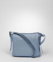 Bottega Veneta® Krim Intrecciato Light Calf Cross Body Messenger Bottega Veneta® Krim Intrecciato Light Calf Cross Body Messenger