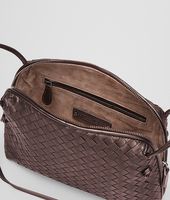 Bottega Veneta® Ebano Intrecciato Nappa Cross Body Bag Bottega Veneta® Ebano Intrecciato Nappa Cross Body Bag