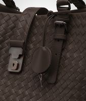 Bottega Veneta® Moro Intrecciato Light Calf Roma Bag Bottega Veneta® Moro Intrecciato Light Calf Roma Bag