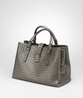 Bottega Veneta® Intrecciato Light Calf Roma Bag Bottega Veneta® Intrecciato Light Calf Roma Bag