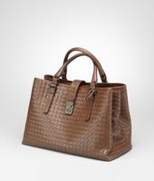 Bottega Veneta® Edoardo Light Calf Intrecciato Roma Bag Bottega Veneta® Edoardo Light Calf Intrecciato Roma Bag