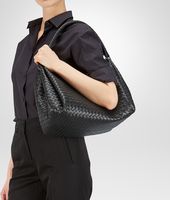 Bottega Veneta® Nero Intrecciato Nappa Parachute Bag Bottega Veneta® Nero Intrecciato Nappa Parachute Bag