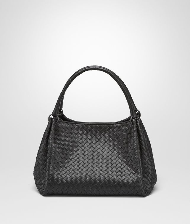 BOTTEGA VENETA PARACHUTE BAG IN NERO INTRECCIATO NAPPA Shoulder or hobo bag D fp