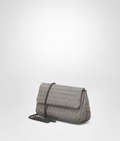 Bottega Veneta® Fume Intrecciato Nappa Messenger Mini Bag Bottega Veneta® Fume Intrecciato Nappa Messenger Mini Bag