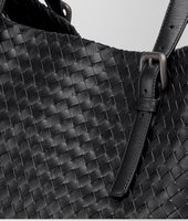 Bottega Veneta® Nero Intrecciato Nappa Tote Bottega Veneta® Nero Intrecciato Nappa Tote