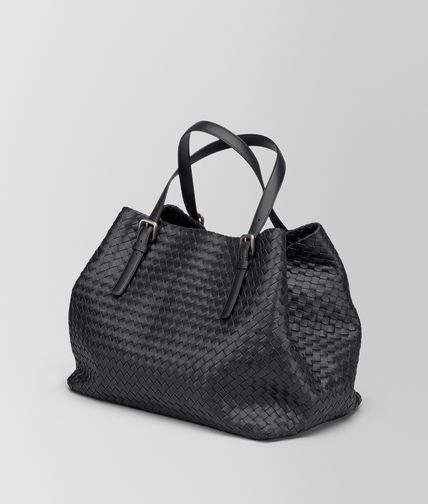 BOTTEGA VENETA - Nero Intrecciato Nappa Tote