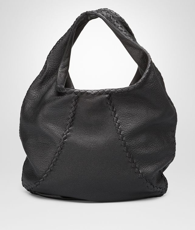 BOTTEGA VENETA SHOULDER BAG IN NERO CERVO Shoulder or hobo bag D fp