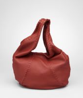 Bottega Veneta® Tasche aus gewaschenem Cervo Leder Brique Bottega Veneta® Tasche aus gewaschenem Cervo Leder Brique
