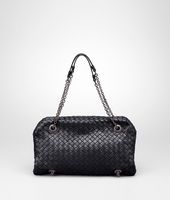 Bottega Veneta® Nero Intrecciato Nappa Duo Bag Bottega Veneta® Nero Intrecciato Nappa Duo Bag